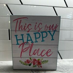 Wooden decor sign